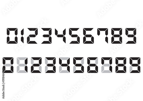 デジタル風数字