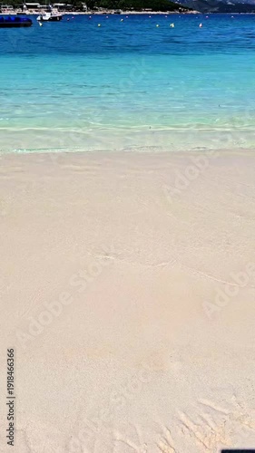 on the coast of the island of Ksamil