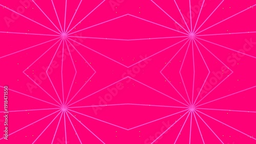Vibrant Pink Geometric Pattern with Starburst Design for Creative Backgrounds
