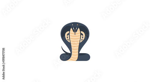 Vector illustration of a black and white leather shoe featuring a wild snake and seahorse art design symbol