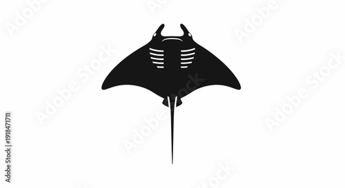 A black and white vector illustration of a skull mask symbol for protection against wet autumn weather under a blue rain cloud and open umbrella icon