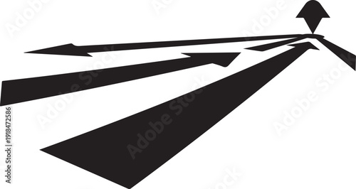 Black arrows pointing upwards on white background illustration design