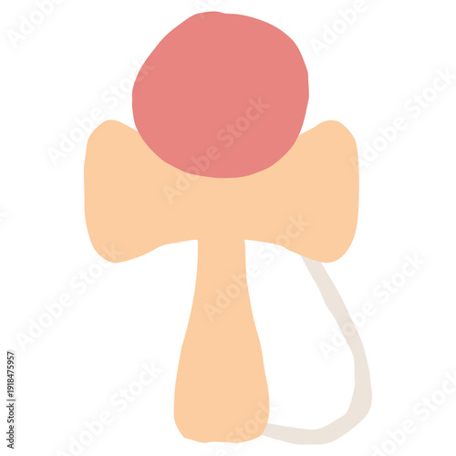 5月の園だよりに使いやすい シンプル手描きイラストカットシリーズ｜けん玉（子どもの日）｜May Simple Hand-Drawn Illustration Cut Series for Preschool Newsletter | Kendama (Children’s Day)