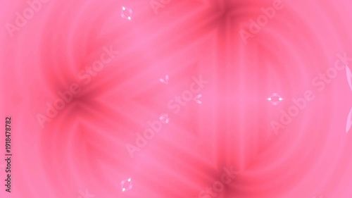 Vibrant Pink Snowflake with Geometric Patterns and Light Effects