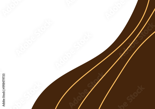 Luxury Brown Gold Curve Background