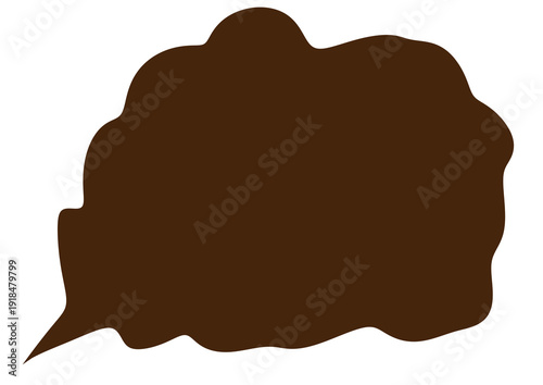 Brown Organic Abstract Shape Design
