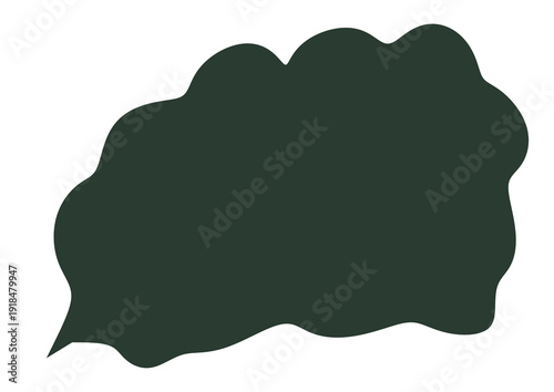 Dark Green Abstract Blob Background