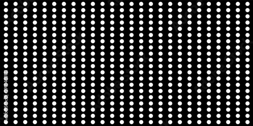 Polka dots, seamless pattern on black background, minimalist abstract wall, arranged in diagonal lines. design EPS 10
