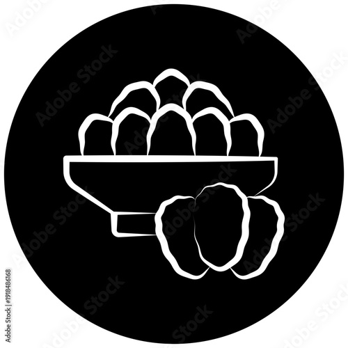 Dates Icon Button Mini Illustration, Use For Modern Concept, Print, Ui, Ux Kit, Web And App Development. Vector Related To Ramadan, Eid Al-Fitr, Eid Al-Adha And More