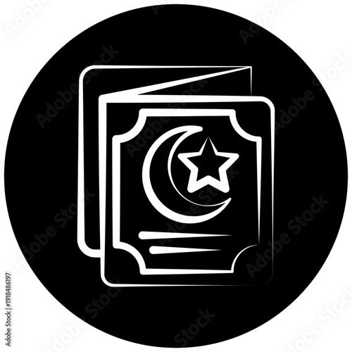 Greeting Card Icon Button Mini Illustration, Use For Modern Concept, Print, Ui, Ux Kit, Web And App Development. Vector Related To Ramadan, Eid Al-Fitr, Eid Al-Adha And More