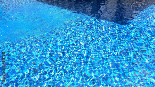Surface of ripple water in swimming pool