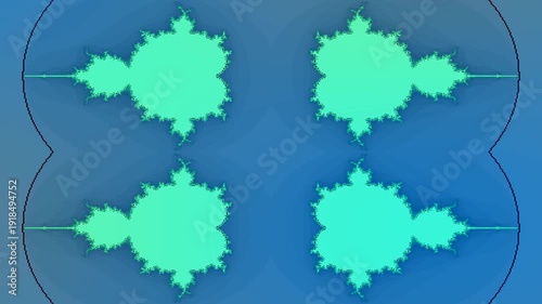 Colorful Abstract Ink Blots in Symmetrical Pattern, Creative Art Background