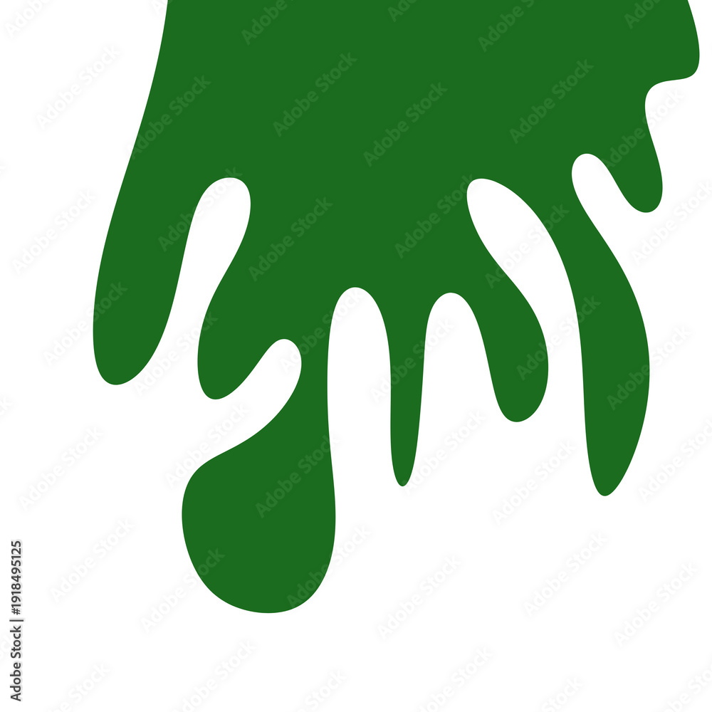 Obraz premium green paint splash