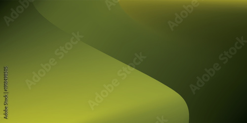 Abstract flowing green and yellow gradient background.