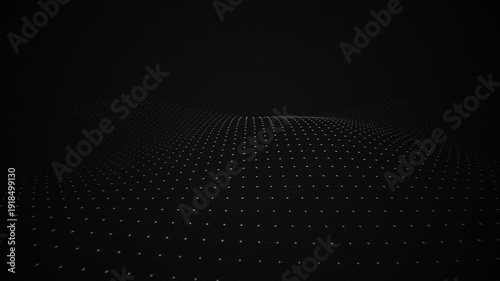 Wallpaper Mural Modern White Topographic Dot Wave Pattern Digital Neural Network Mesh 4K Seamless Loop Torontodigital.ca