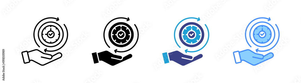 Φωτογραφία Convenience icon set multiple style collection
