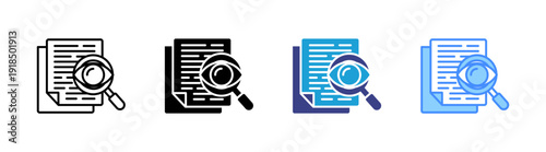 Transparency icon set multiple style collection