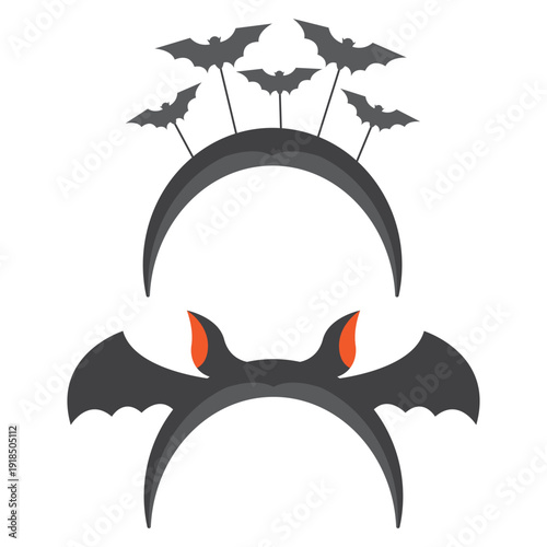 Bat Halloween headband collection accessory cartoon illustration