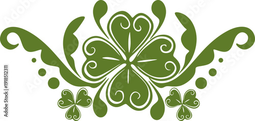 St. Patrick’s Day Shamrock Floral Ornament