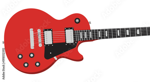 Electric Guitar Against White