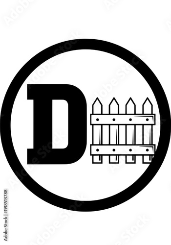 A symbolic representation of defense and security within a circular emblem