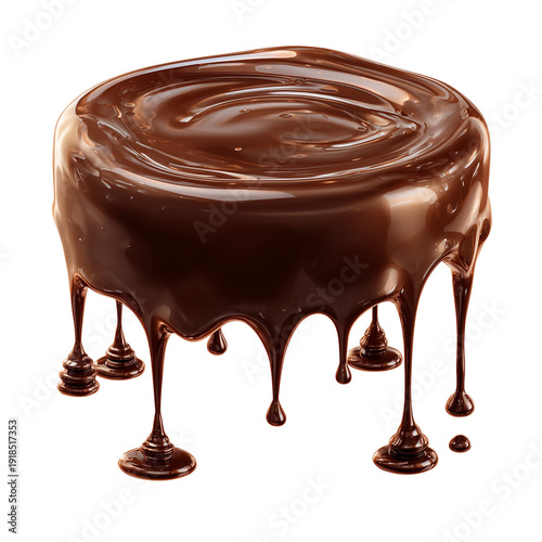 Wallpaper Mural A decadent chocolate cake with rich chocolate icing dripping down the sides abundantly shown in a studio isolated on transparent background Torontodigital.ca