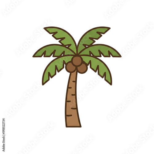 Coconut Palm Tree Icon