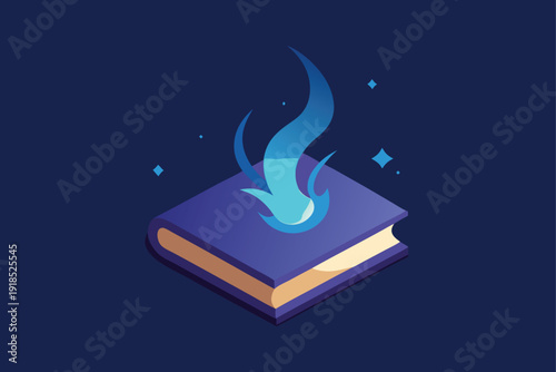 Enchanted Magic Spellbook with Aura Effect: A Grimoire of Ancient Knowledge and Mysticism