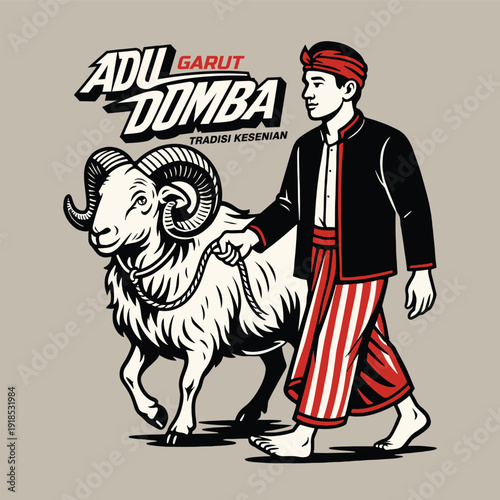 
Adu domba indonesian sheep fighting tradition