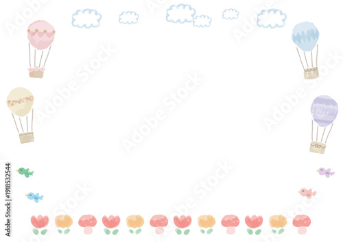 卒園証書・メッセージカード テンプレート（パステル） / Graduation Certificate & Message Card Template	
