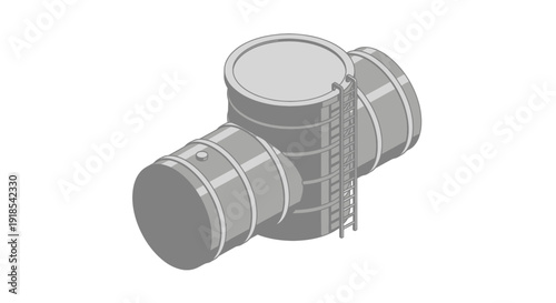 Industrial Storage Tanks for Chemical and Liquid Containment.