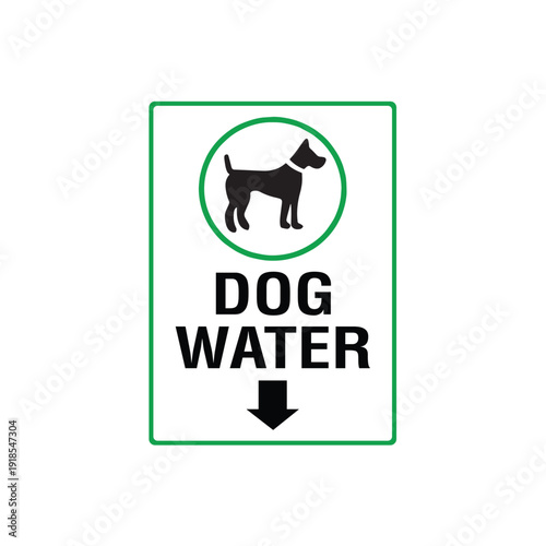 Dog Water Station Sign