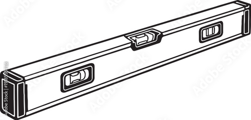 Spirit Level Line Art Icon View