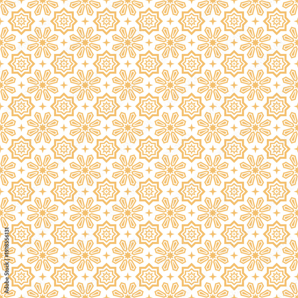Fototapeta premium Arabic pattern background. Islamic ornament vector. Texture arabian traditional motif. Flat ramadan kareem pattern