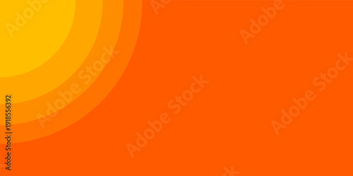 Bright vector background with concentric circles in yellow to orange gradient, radiating from the center like a sunburst for a warm, energetic, and eye-catching effect.