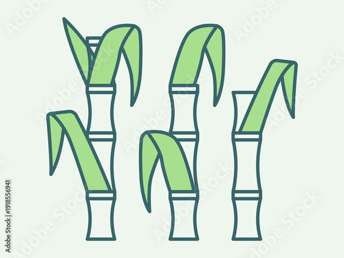 Sugarcane icon. Agriculture icon design. Simple filled and outline icon. Vector icon.