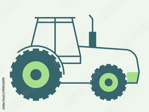 Tractor icon. Agriculture icon design. Simple filled and outline icon. Vector icon.