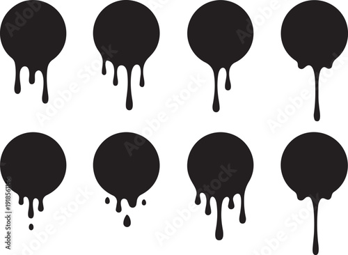 Doodle sketch style of Hand drawn Dripping liquid illustration vector Eps10.