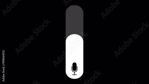 Microphone Volume Level Progress Bar Animation