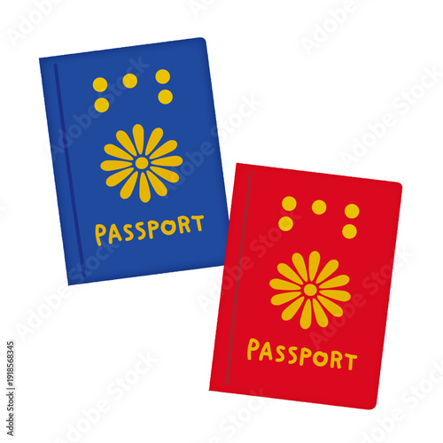 パスポートのイラスト/Passport illustration