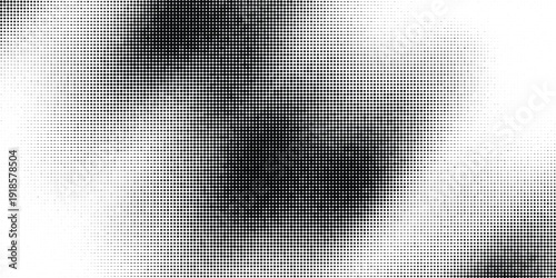 Abstract grunge black and white dot pattern halftone effect texture background