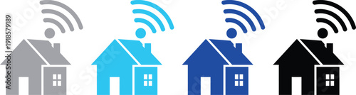 Smart home with WiFi connectivity and modern technology