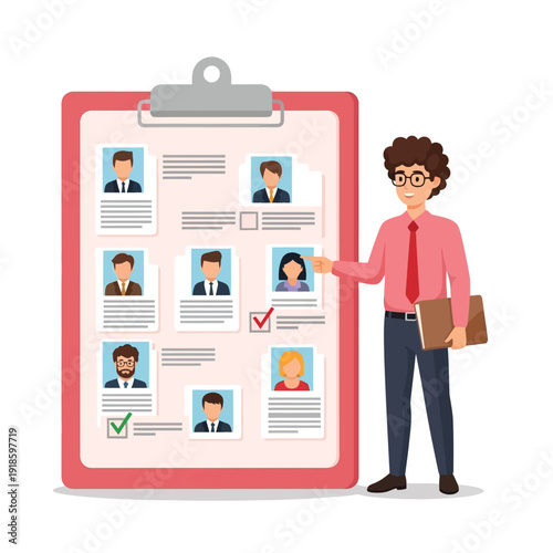 Hiring Manager Selection Best Candidates Clipboard