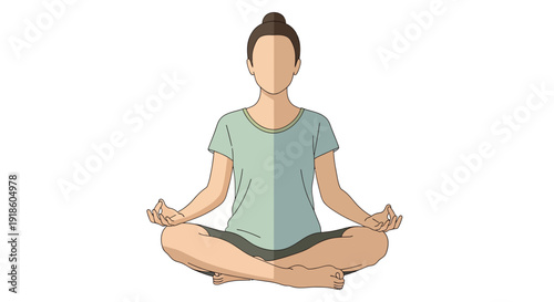 Person in Lotus Pose Meditating with Hands in Mudra