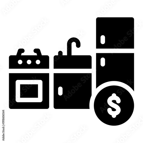 money glyph icon