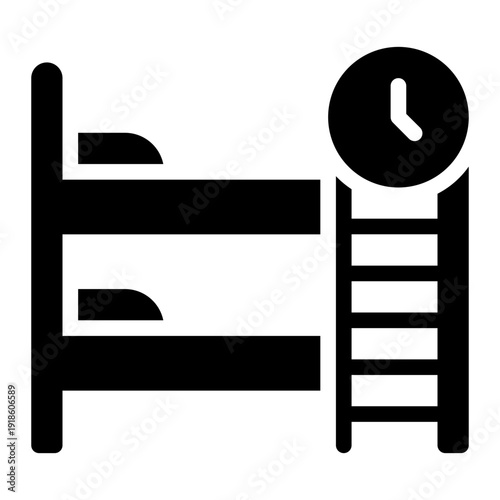 time glyph icon