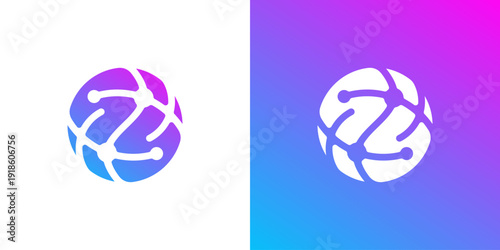 Dual meaning logo combining global and connection elements, symbolizing worldwide networking, collaboration, communication, and seamless international connectivity.