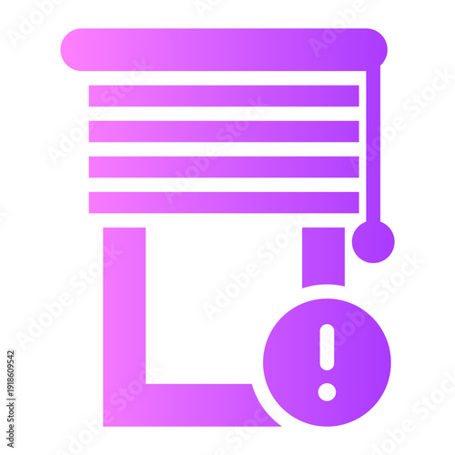 warning gradient icon