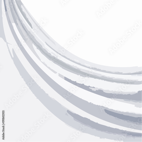 Abstract white brush strokes on a clean white background.