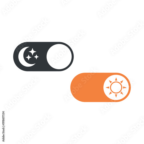 Toggle switch for day and night mode